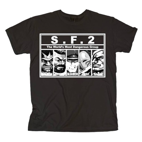 Street Fighter 2 Capcom Retro Game Licensed Black Cotton T-Shirt Merchandise - Bild 4 von 8