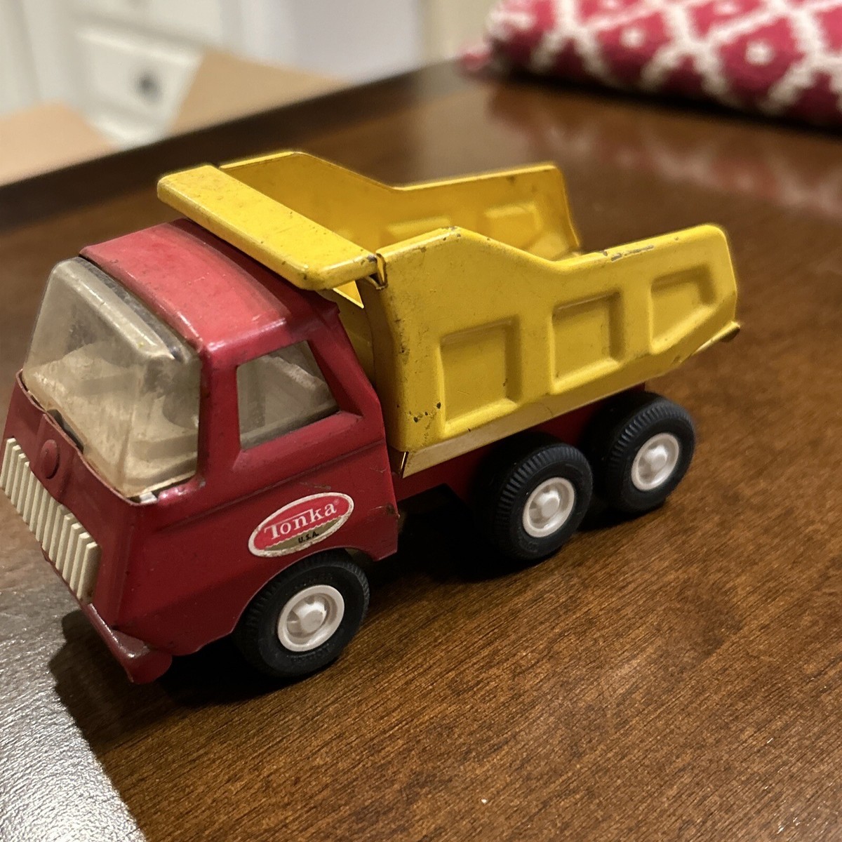 Penny Toy Macchinina S0401 Metallo Giallo Rosso Vintage 20cm