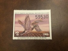 ICOLLECTZONE US 1989 South Dakota Duck Stamp 