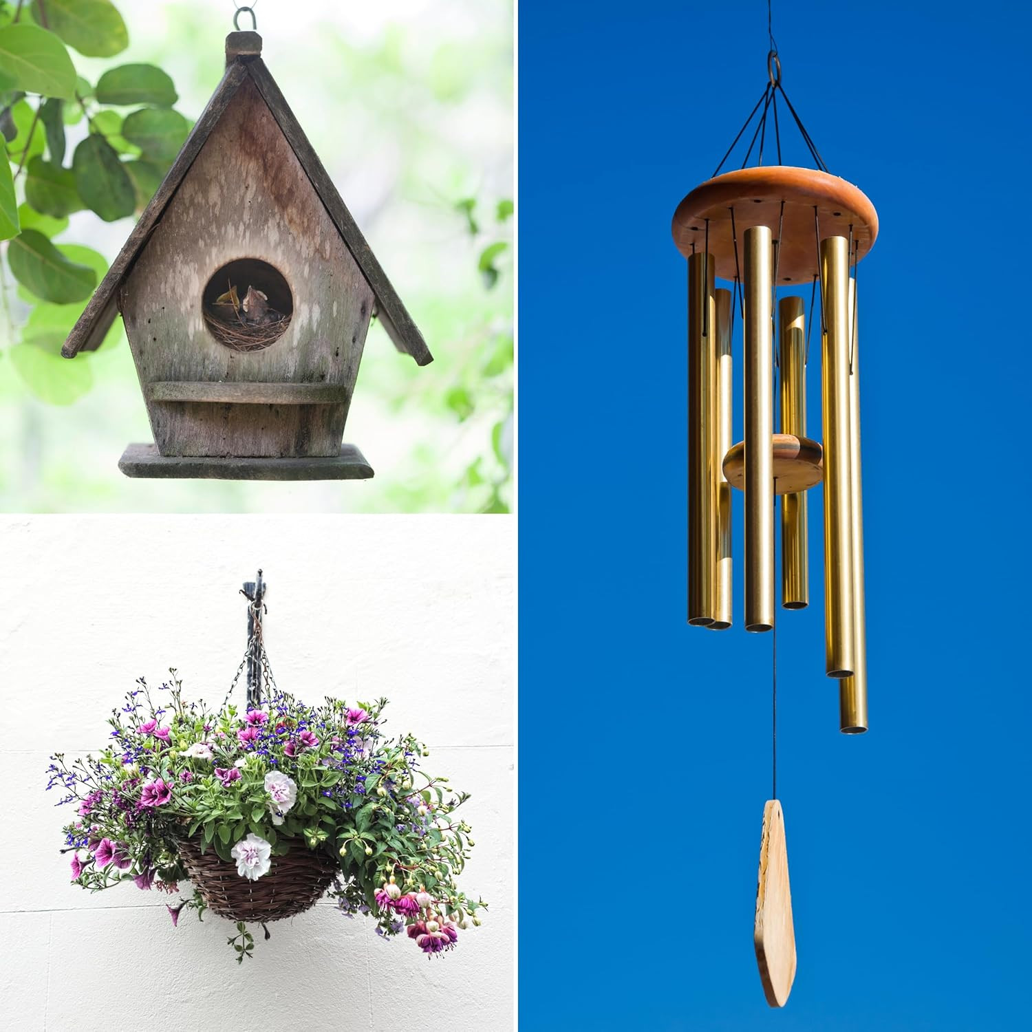 Metal Plant Hangers Outdoor Wall Mounted Hanging Plant Bracket 6 Inches Set of 2