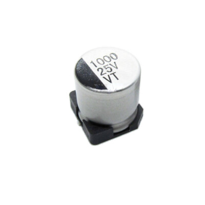 100PCS NEW Chip aluminum electrolytic capacitor 25V1000UF 12*13