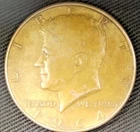 1964 Kennedy Half Dollar Toned