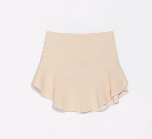 ZARA WOMAN Crepe Flared Seamed Mini 