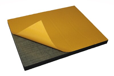 Schallschutz Klasse 0 PU offenzelliger Schaum O feuerfest selbstklebend 19mm 1m x 1m