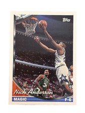 Excellent: Vintage 1993-94 topps Nick Anderson Orlando Magic Trading Card