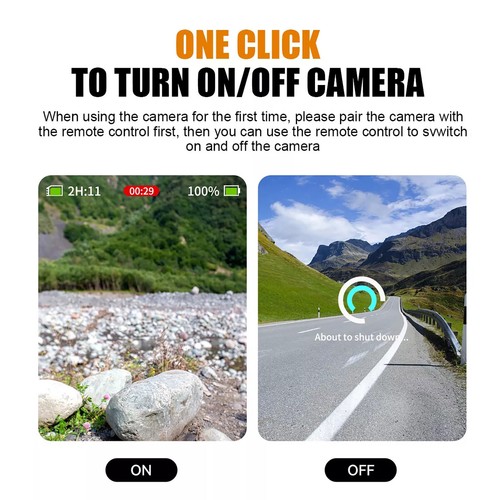 1PC For GoPro Hero 13/12/11/10/9/MAX Bluetooth Remote Control W/Wristband - Picture 11 of 19
