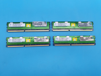 32GB (4x 8GB) Nanya DDR3 PC3-10600R ECC REG Server RAM - NT8GC72B8NB1NK-CG