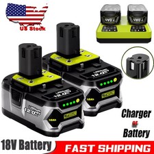 12Ah For RYOBI 18V Battery P108 High Capacity 8.0Ah Lithium-ion Battery/CHARGER