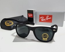 2026 New Ray-Ban RB2140 Wayfarer Sunglasses Black Frame Glass Gray Lens 50-22 mm