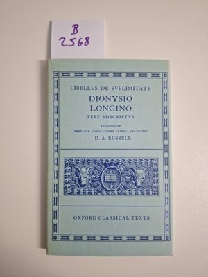 Longinus Libellus de Sublimitate (Oxford Classical Text - Fold-out book or chart