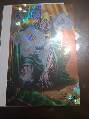 Killer Kare Bears KKB Dr Doom Crain Homage - Magma Gold Foil 1/5 NM Condition 