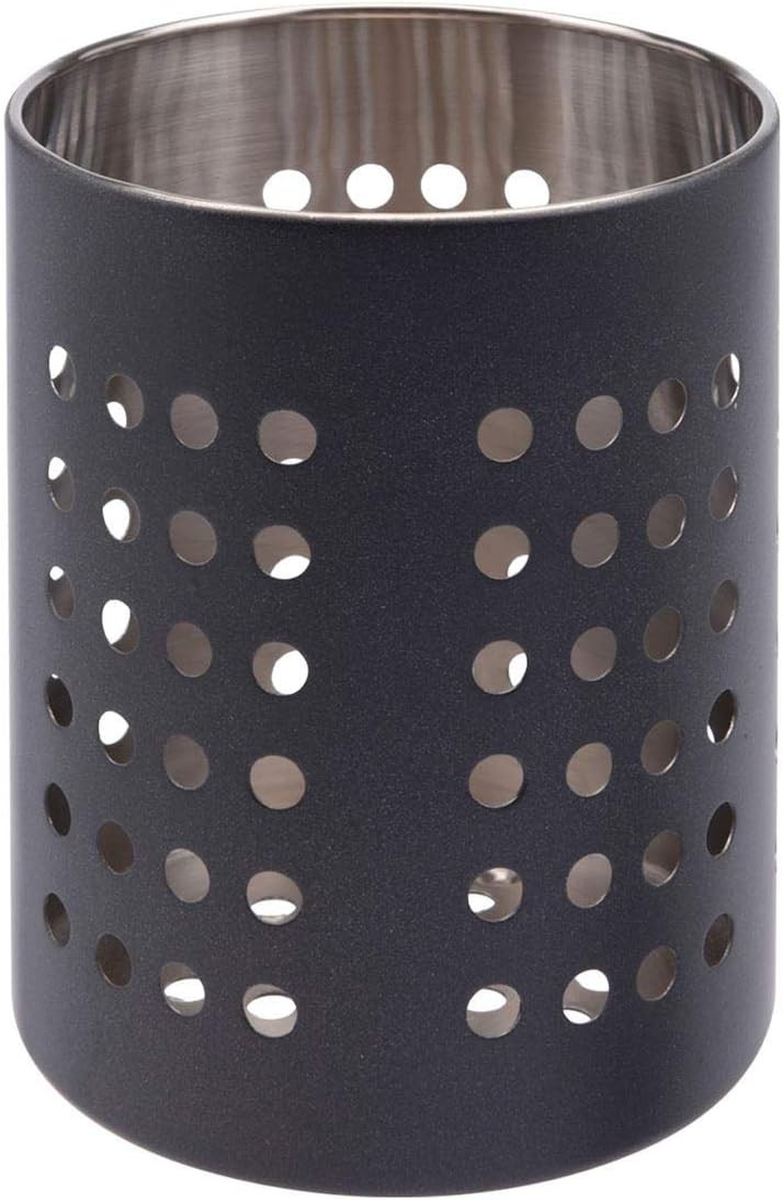 Kitchen Cutlery Holder Pot 13cm - Kitchen Utensil Drying Rack, Cutlery Caddy Ca