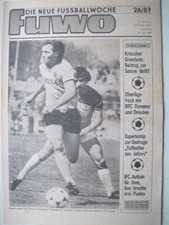 DDR Fuwo 26/87  Rückblick Dynamo Dresden BFC Dynamo IFC mit Jena+Aue