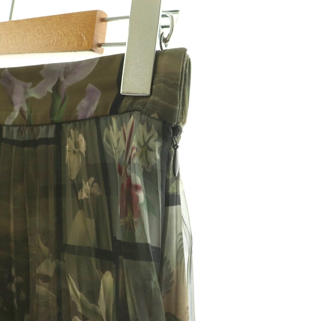 Ameri VINTAGE 24SS Flower Patchwork Pleated Skirt… - image 3