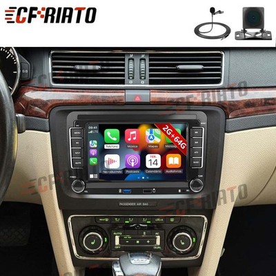 Für Skoda Superb II 2008-2015 Android 15 Autoradio GPS WIFI CarPlay 2G+64G KAM