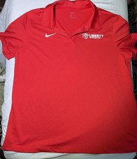 Nike Mens Liberty University Polo Shirt Large...