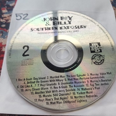 John Boy & Billy Southern Exposure CD Disc 2 ONLY 1995 Comedy Big Show Radio