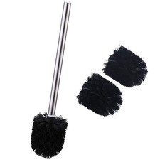Toilet Brushes Bowl Scrubber Head 3 PCS with Cleaner Wand for Bathroom Restroom