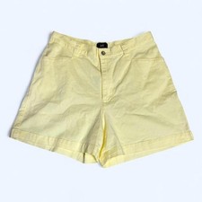 Vintage 90s Lee Butter Yellow High Waist Denim Shorts Womens 12M Waist 31"