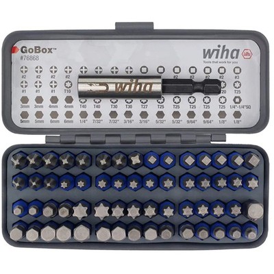 Wiha 76868 Impact Bit Set, 61-piece