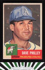 1953 Topps #64 Dave Philley NM f