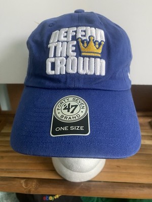 KCDTC-Kansas City Royals Defend The Crown '47 Brand Strapback Adjustable Hat Cap