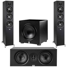 Elac - Two DF63-BK - Debut 3.0 6.5" Floor Speaker - Black, Elac DC63-BK - Deb...