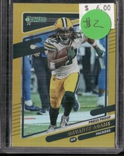2021 Donruss #158 Davante Adams Press Proof Yellow
