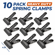 10 Pack Heavy Duty Spring Clamps 4.25" Muslin Clips Photo Studio Backdrop Clamp