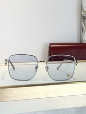 Gucci unisex metal rectangular frame classic clear sunglasses GG1552S/59-18-145