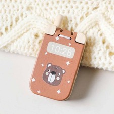 Téléphone portable en bois pour bébé, jouet éducatif pour enfants, à clape
