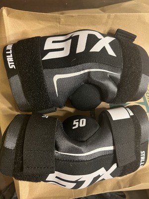 STX Stallion 50 Lacrosse Gear SmallArm Pads Black Youth