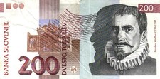 05 Slovenia / Slowenien P15c 200 Tolarjev Serie RH
