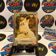 2022 Topps Chrome MacKenzie Gore 182/199 San Diego Padres Gilded Refractor RC