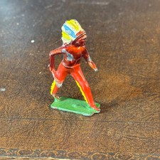 Vintage Crescent Lead Toy Indian Figure (I will Combine Postage)