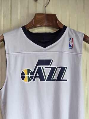 Utah Jazz Jersey Youth Small Reversible White Navy NBA Alleson Athletic Practice