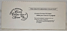 Creative Memories 12" Custom Cutting System Patterns Straight Wavy Swell Set
