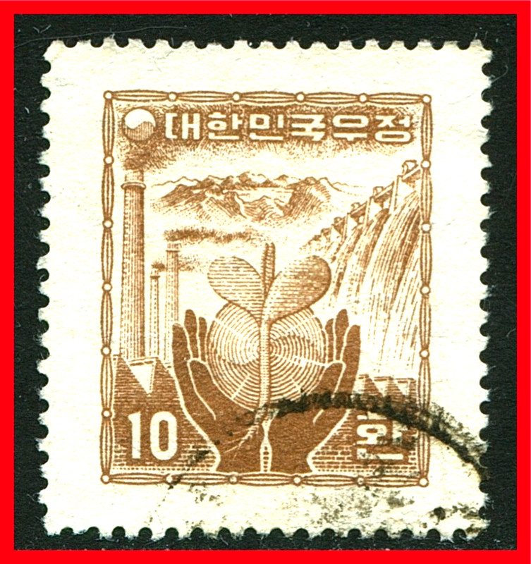 Korea Postage Stamp Scott 209, Used!! K469d