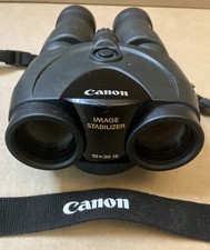 READ NO POWER Canon 10 x 30 IS Image Stabilizer Binoculars stabilsed CLEAR OPTIC