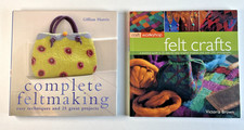 Felt Crafts, by Victoria Brown and Complete Feltmaking by Gillian Harris Bundle