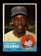 1963 Topps #27 Choo Coleman VG Mets *F0368