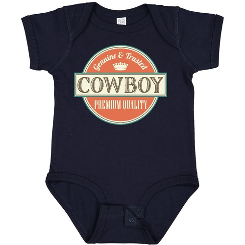 Inktastic Cowboy Vintage Logo Baby Bodysuit Western West Wild Occupations Mens