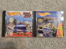Lot Hot Wheels Stunt Track Driver 1 and 2 PC CD-ROM w/ Manuals