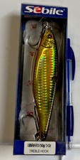Sebile Vibrato Flutter Jig, 5oz, Gold/Black, Fresh-Salt Water Rig