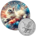 Radiara the Ragdoll Nebula Cats American Silver Eagle $1 1 oz 2025 Coin US