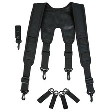 Tactical Suspenders Law Enforcement Police Harness for Duty Belt with Padded,...