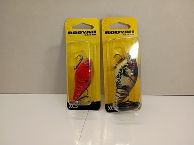 Lot Of 2 BOOYAH XCS200 CRANK BAIT  BYXCS294 CRAWDAD , XCS 100 SQUAREBILL   Red C