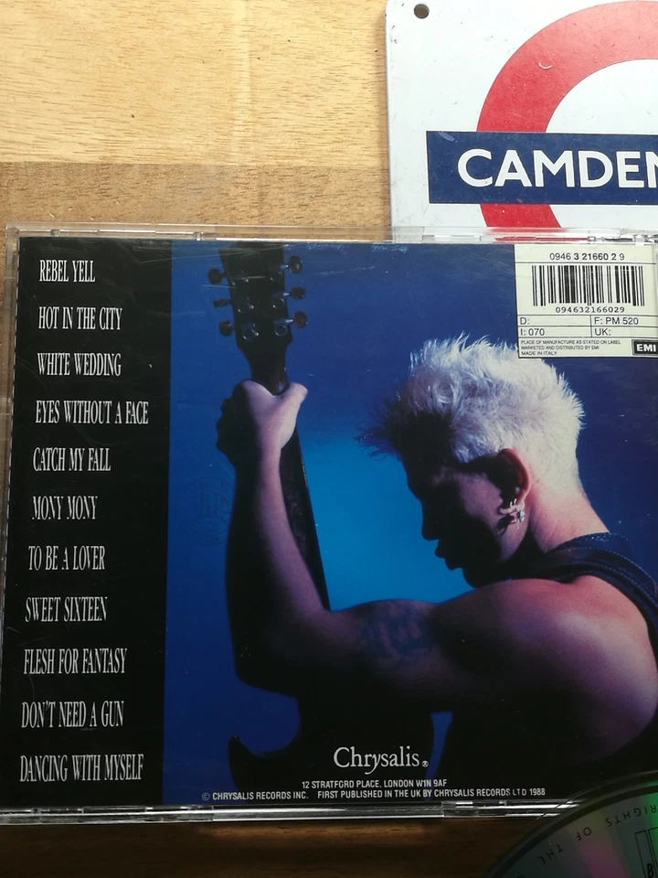 Billy Idol - Idol Songs 11 Of The Best Italy Press Chrysalis Cd Perfetto - Imagen 2 de 3