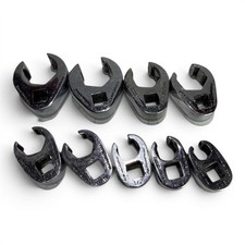Snap-on Frh 38 Drive 6-point Sae Flank Drive Flare Nut Crowfoot Wrench Set 9pc