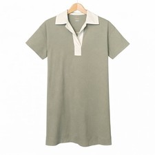 Everlane Polo Dress Womens Size Small Gray Above Knee 100% Organic Cotton NWT